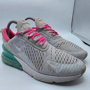 Nike Air Max 270 South Beach Womens Size 8 Gray Pink Sneaker Shoes Athletic
